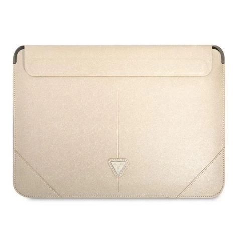 Guess Sleeve GUCS16PSATLE 16" beżowy /бежевий Saffiano Triangle Logo