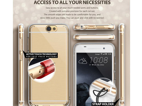 Etui ringke fusion htc one a9 rose gold