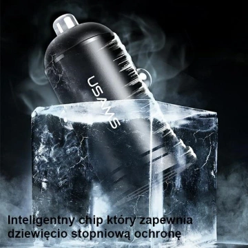 USAMS Nabíječka do auta 2xUSB 2,4A Mini černá/černá CC114TC01 (US-CC114)