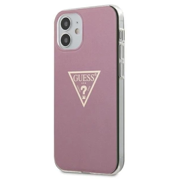 Guess GUHCP12SPCUMPTPI iPhone 12 mini 5,4" różowy/ružové pevné puzdro Metallic Collection