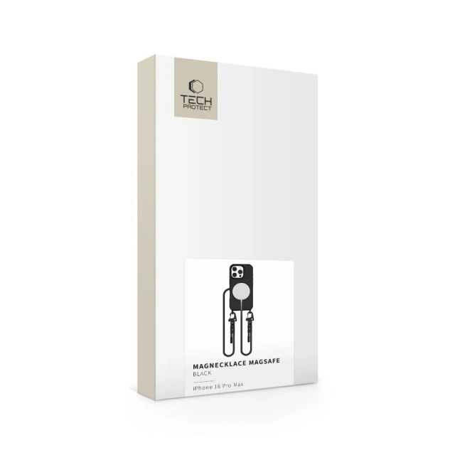 iPhone 16 Pro Max Tech-Protect Magnecklace MagSafe Black Case