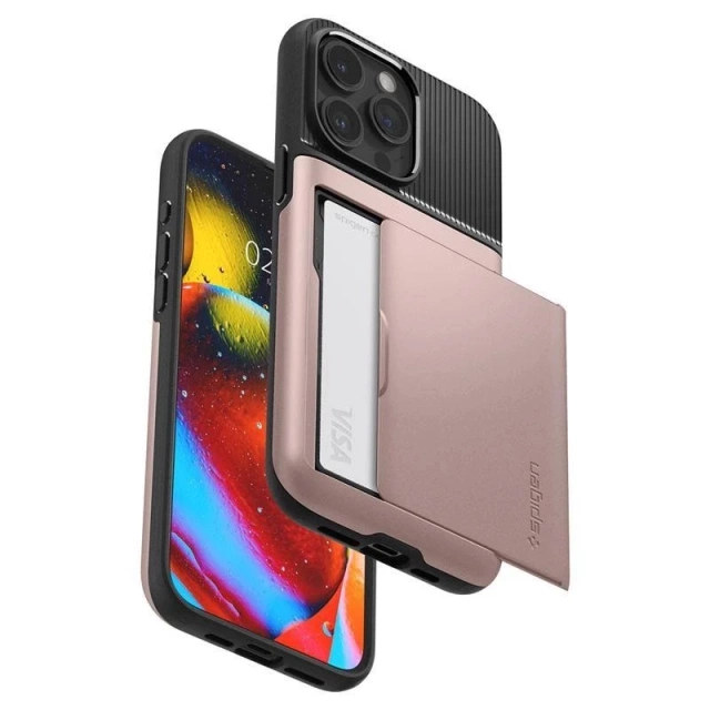 Puzdro Spigen Slim Armor CS pre Apple iPhone 15 Pro Max - ružové