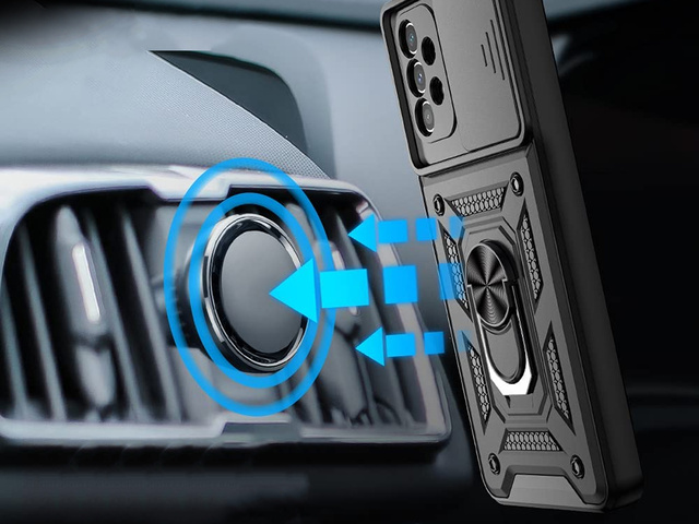 Pouzdro Alogy Stand Ring Case s krytem fotoaparátu pro Samsung Galaxy A32 5G Glass