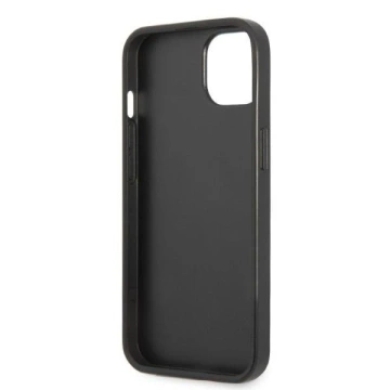 Handyschutzhülle Karl Lagerfeld KLHCP13MSFMP2K für Apple iPhone 13 6.1" Hardcase schwarz/schwarz Saffiano Plaque