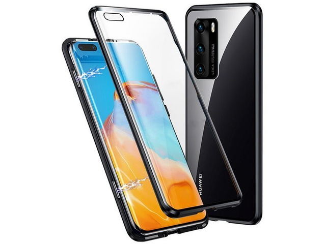 Двосторонній магнітний чохол Dr.Fit для Huawei P40 Black