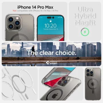 Etui ochronne Spigen Ultra Hybrid Mag do Magsafe pro Apple iPhone 14 Pro Max Carbon Fiber
