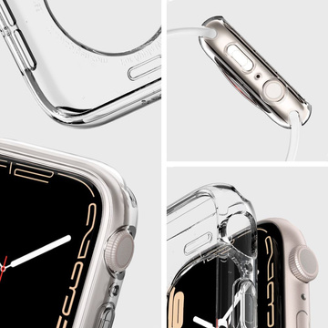 Etui Spigen Liquid Crystal pre Apple Watch 4/5/6/7/SE 40/41 mm Crystal Clear