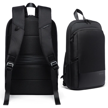 Bange voděodolný batoh na 15,6" notebook, městský cestovatel, 45x30x16 cm, do práce, do letadla, pánské, dámské, s USB portem Černá