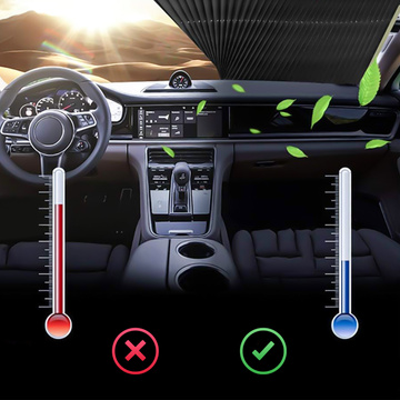 Slnečná clona na auto clona na čelné sklo univerzálna obojstranná 150x65cm