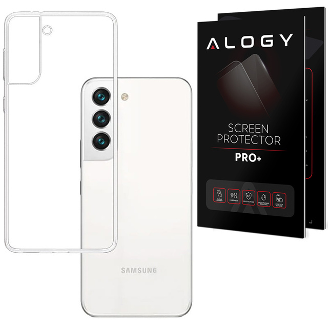 Silicone Protective Case for Samsung Galaxy S22 Plus 3mk Clear Case TPU Glass