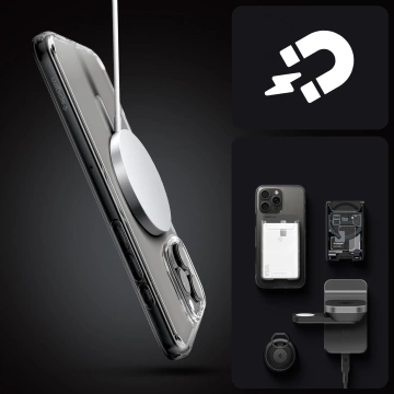 Spigen Glass Ultra Hybrid Mag MagSafe Hülle für Apple iPhone 16 Pro Cover Case Graphite