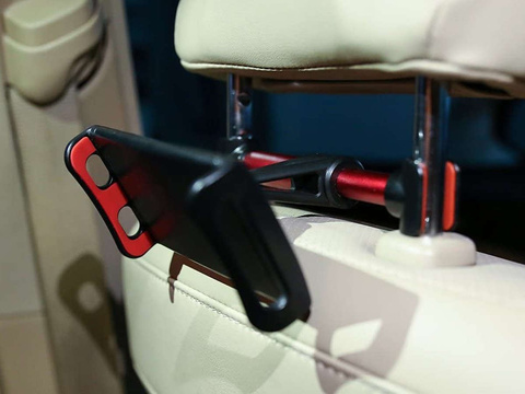 Alogy car headrest holder for phone tablet Red