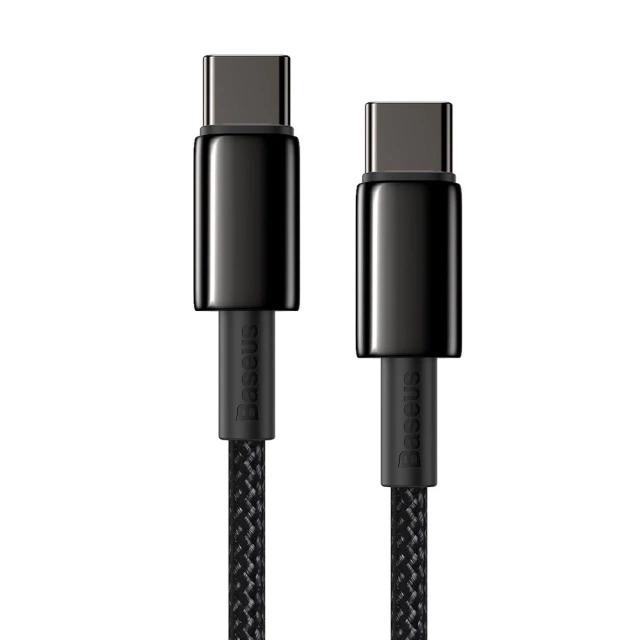 Baseus USB Type C - USB Type C kábel Napájanie Rýchle nabíjanie 100 W 5A 2m čierna (CATWJ-A01)