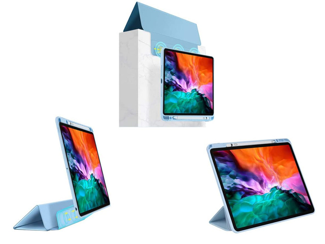 Magnetisches 2in1 Alogy Magnetisches Federmäppchen für Apple iPad Air 4 2020/5 2022 Blaues Glas