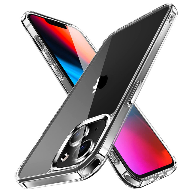 Etui pancerne obudowa Alogy Hybrid Case z osłoną na aparat do Apple iPhone 13/14 Przezroczyste + Szkło