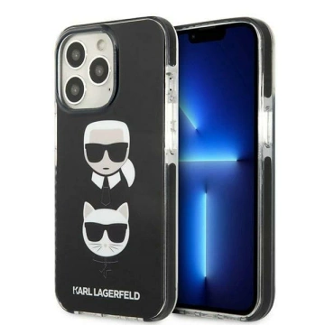Ochranné pouzdro na telefon Karl Lagerfeld KLHCP13LTPE2TK pro Apple iPhone 13 Pro / 13 6,1" hardcase black/black Karl