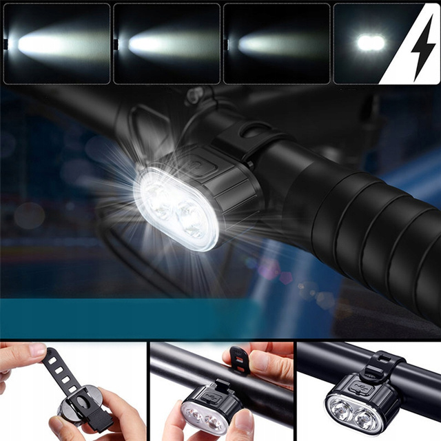 Front bicycle light T6 LED diode front and rear waterproof light