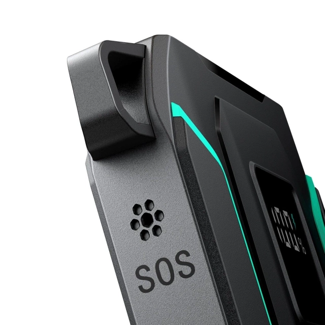 Joyroom 10000 mAh 22,5 W Powerbank mit USB-C- und Lightning-Kabel Schwarz