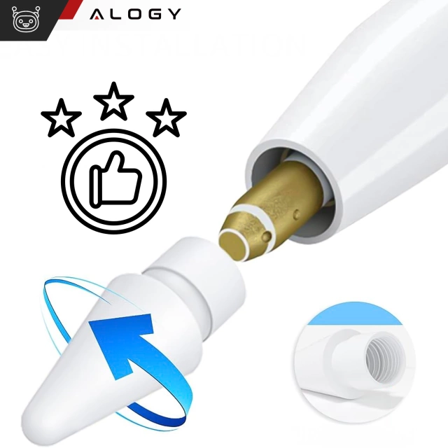 Austauschbare Spitze 4 Stk. Härte 2B für Apple Pencil 1/2 Generation für iPad Air Pro Mini