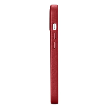 Шкіряний чохол iCarer Case з натуральної шкіри для iPhone 14 Plus Red (сумісний з MagSafe)