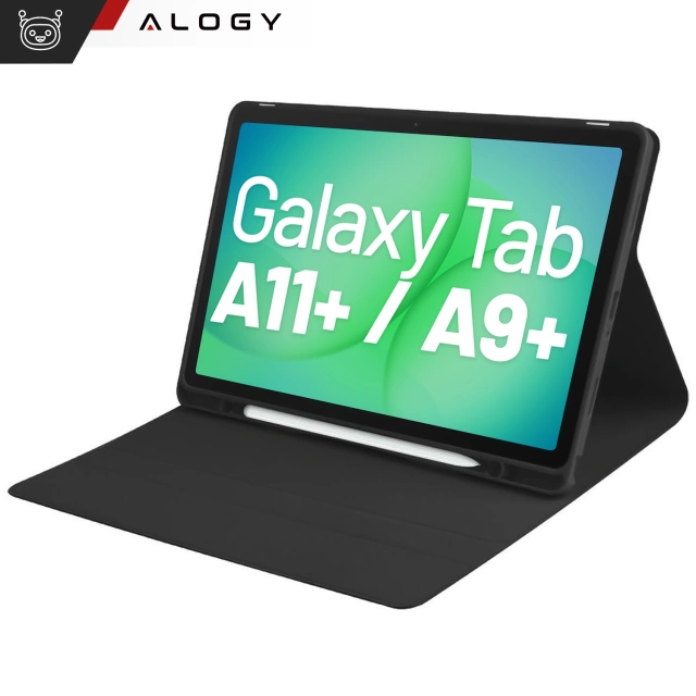 Etui z klawiaturą do Samsung Galaxy Tab A11+ (X310/X315/X316) i A9+ 2023 11" (X210/X215/X216) klawiatura Bluetooth na magnes Alogy Czarne