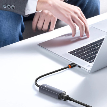 Adapter LAN Netzwerkkarte Baseus Erhernet USB-A auf RJ45 1000Mbps Adapter