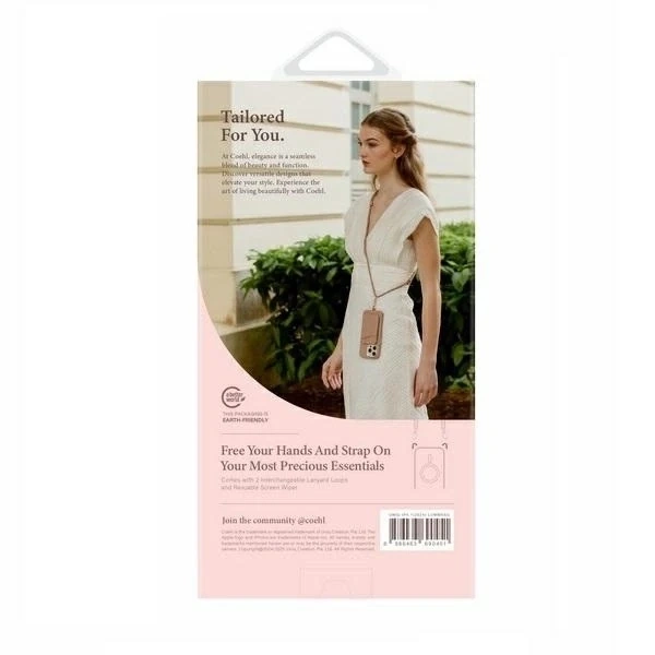 Etui UNIQ Coehl Lumino do iPhone 16 MagSafe Srebrne Brokatowe