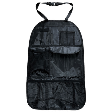 Organizér do auta na chránič autosedačky do auta čierny