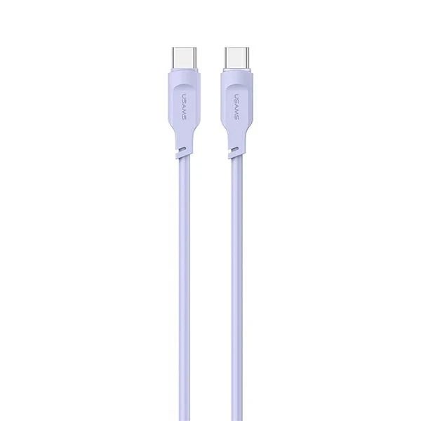 USMAS USB-C to USB-C PD Fast Charging Cable 1.2m purple