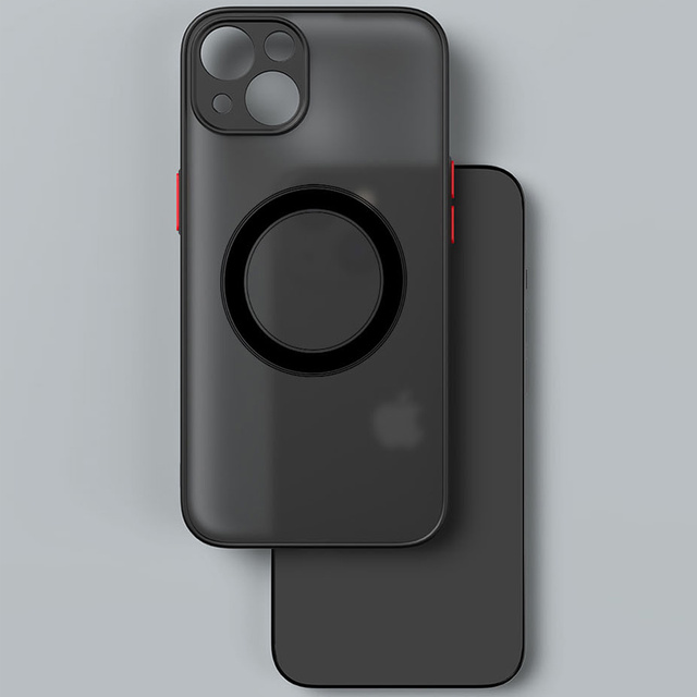 Apple iPhone 13 Mini Case Alogy Hybrid Mag Case pro MagSafe s ochranou fotoaparátu Matte Black Qi Charger