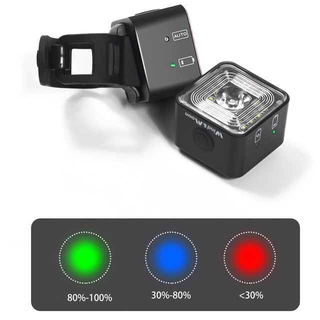 2-in-1 Alogy Bike Rear Front Light Smart Bicycle Flashlight Waterproof Front & Rear Light 120lm IP66