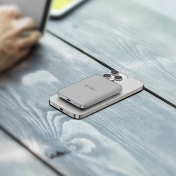 Магнітний павербанк PB10 Lifemag Magsafe Power Bank 5000mah Titanium