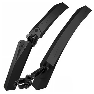 Platform bicycle pedals for MTB bicycles, aluminum 9/16" Black aluminum set [2 pcs.]