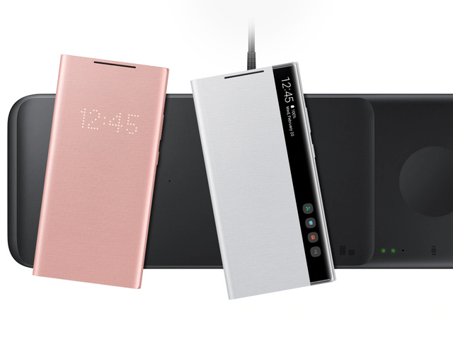 Оригінальний індукційний зарядний пристрій Samsung 3в1 Qi EP-P6300TBEGEU Trio 25W