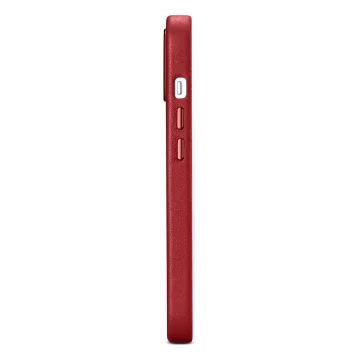 Шкіряний чохол iCarer Case з натуральної шкіри для iPhone 14 Plus Red (сумісний з MagSafe)