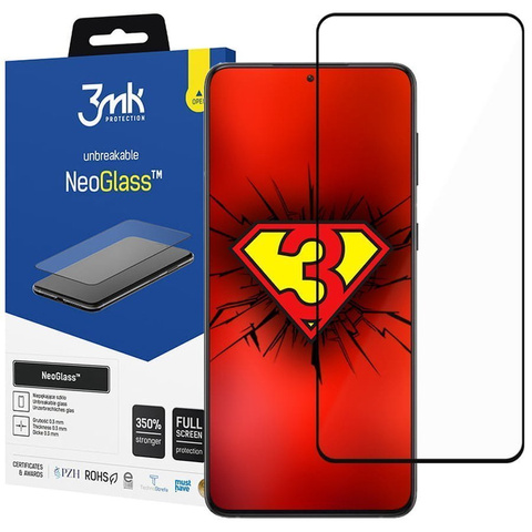 Szkło 3mk NeoGlass 8H do Samsung Galaxy S21 Black
