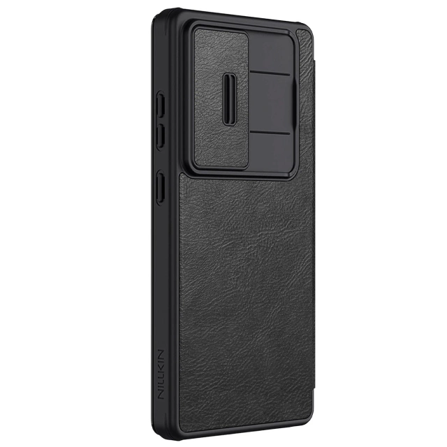 Case for Samsung Galaxy S25 Ultra Nillkin Qin Pro Black with Flip