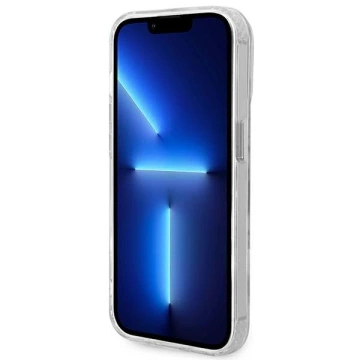 Etui Guess GUHMP14XHTRMS iPhone 14 Pro Max 6,7" srebrny/silver hard case Metal Outline Magsafe