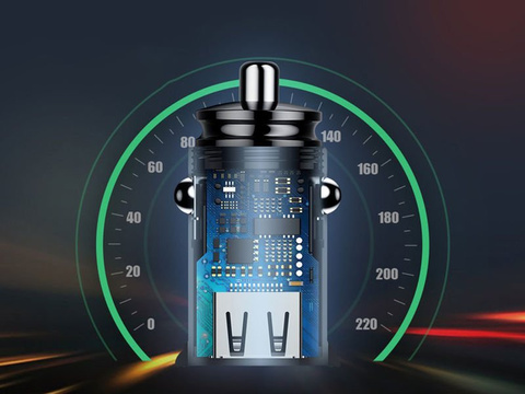 Baseus Dual Quick QC 3.0 2x USB 30W autonabíjačka čierna