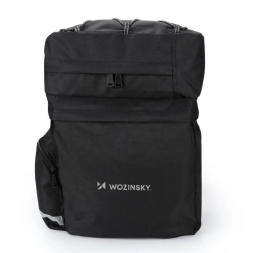 Містка сумка для велосипеда Wozinsky 60L (дощовик в комплекті) чорний (WBB13BK)