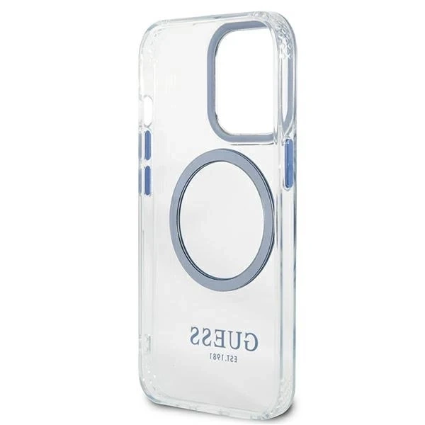 Чохол Etui Guess GUHMP13LHTRMB для iPhone 13 Pro / 13 6,1" Hard Case Metal Outline Magsafe