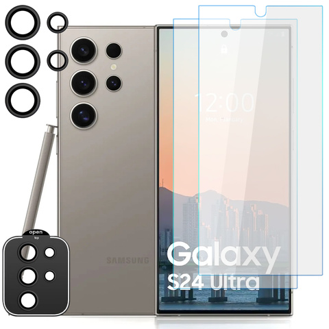 Загартоване скло Supreme Set для Samsung Galaxy S24 Ultra Clear