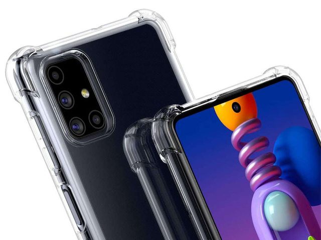 Pancierové puzdro ShockProof Alogy pre Samsung Galaxy M51 priehľadné