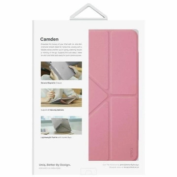 Чохол для планшета UNIQ Camden для iPad 10 покоління (2022) рожевий/рожевий Antimicrobial
