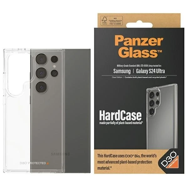 Чохол для Samsung Galaxy S24 Ultra PanzerGlass HardCase D3O Clear
