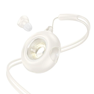 Hoco EW71 Wireless Bluetooth TWS Headphones - White with LED