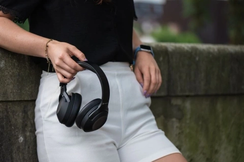 Bezdrôtové slúchadlá Forcell F-Audio ANC Sonic Aura, čierne