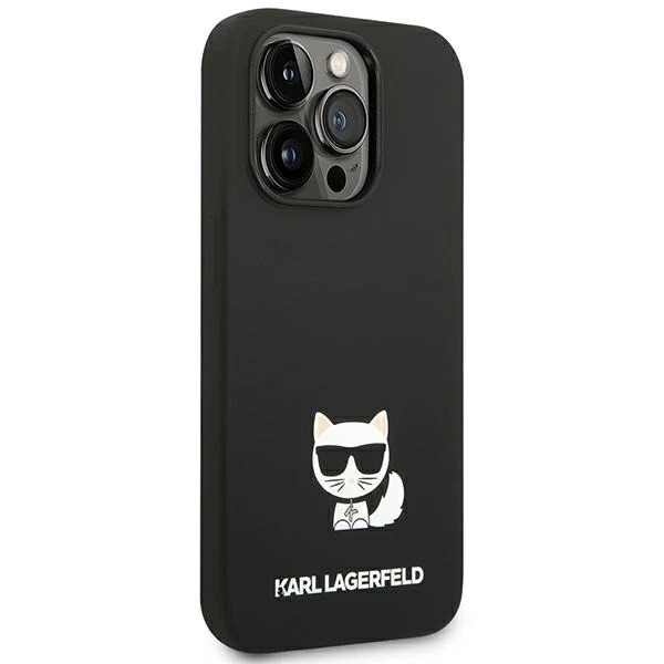 Чохол Etui Karl Lagerfeld KLHCP14XSLCTBK для iPhone 14 Pro Max 6,7" Hardcase Silicone Choupette Body czarny/black