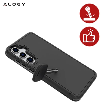 Puzdro pre Apple iPhone 16 Pro Max Alogy Anti-Shock Hybrid Case pre MagSafe Transparent