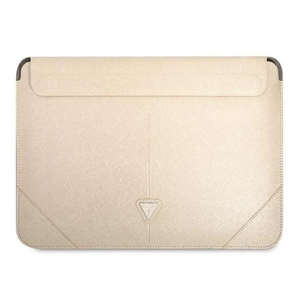 Guess Sleeve GUCS16PSATLE 16" beżowy /бежевий Saffiano Triangle Logo